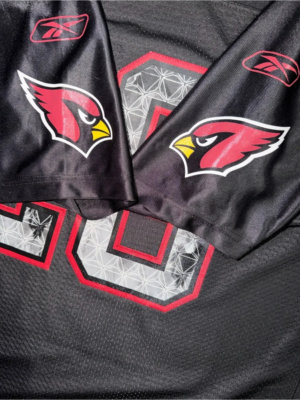 Arizona Cardinals Beanie Wells NFL Reebok alternate jersey black mens XL